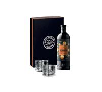 Washington Amaro, 700 ml, Confezione Regalo con 2 Bicchieri Equilibrio, Amaro Calabrese di Arance Washington ed Erbe Amaricanti, Note Aromatiche, Botaniche Selezionate e Raccolte a Mano, 28% Vol.