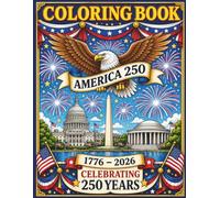 Washington D.C. 250th year adult coloring book