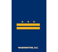 WASHINGTON, D.C. - BLUE AND GOLD: Premium Lined Notebook Inspired by the Nation’s Capital