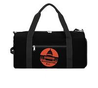 Washington D C - Borsone da viaggio per sport, palestra, impermeabile, con scomparto per scarpe