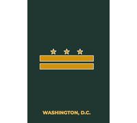WASHINGTON, D.C. - GREEN AND GOLD: Premium Lined Notebook Inspired by the Nation’s Capital