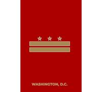 WASHINGTON, D.C. - RED AND GOLD: Premium Lined Notebook Inspired by the Nation’s Capital