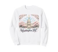 Washington DC Cherry Blossoms Landmark Art Souvenir Viaggio Felpa