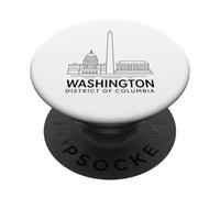 Washington DC Lincoln Memorial, Stati Uniti, Arte del Campidoglio storico PopSockets PopGrip Adesivo