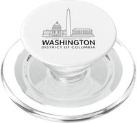 Washington DC Lincoln Memorial, Stati Uniti, Arte del Campidoglio storico PopSockets PopGrip per MagSafe