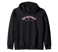 Washington DC Mappa Puntatore Il Distretto GPS Coordinate DMV Felpa con Cappuccio