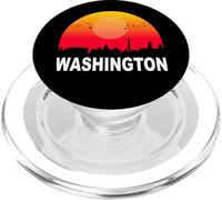 Washington DC Vintage Sunset Retro City State USA PopSockets PopGrip per MagSafe