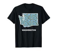 Washington Forget Me Not Flower State Floral Maglietta