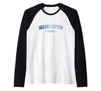 Washington Seattle Stato d'America Stati Uniti d'America Maglia con Maniche Raglan