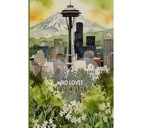 Washington Travel Journal | Green Floral Notebook to Capture Your Washington Adventures | Cute Souvenir Gift for Girls, Teens & Women | 120 Wide-Ruled Pages