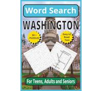 Washington Word Search: Explore the Evergreen State - 6 x 9, 110-Pages | Easy-to Read Text |50+ Themed Puzzles for Teens, Adults & Seniors