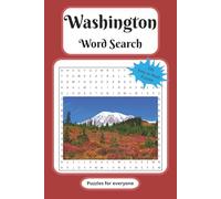 Washington Word Search Puzzle Book: Word Searches with Easy to Read Print about Washington State, U.S.A., Cool Places, and More | 6x9 inches, 200 ... … Gift for Vacations, Holidays and Free Times