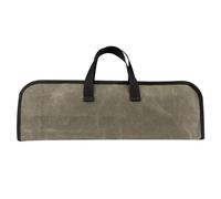 Washranp Culinary Cutter Roll Case Cutter Custodia da viaggio in tela cerata Chef Cutter Roll con tasca con cerniera Borsa compatta e sicura, Verde militare, XXXXS