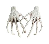 Washranp Mano di scheletro di Halloween realistica a grandezza naturale riutilizzabile casa infestata fantasma festival puntelli spettrali decorazione per le vacanze forniture per feste zombie 1 paio