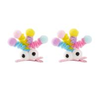 Wasise Accessori per capelli divertenti: fermagli per capelli con pompon, fermagli per capelli folli, accessori per capelli con bulbo oculare, forcine per capelli in peluche, fermagli divertenti con