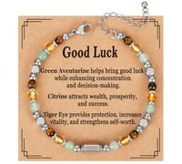 Wasise Braccialetto portafortuna - Braccialetto portafortuna con codice Morse, regalo per donne, portafortuna, regalo di congratulazioni, biglietto di benedizione significativo, regalo di