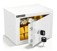 WASJOYE 23 * 17 * 17cm Mini Cassaforte,6.7L Cassaforte a muro