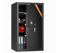 WASJOYE Cassaforte con Chiave,Casseforti da Armadio con 2 Chiave-63*37*31cm | Cassetta di Sicurezza da Pavimento, Casa/Ufficio Casseforti da Armadioper Soldi Telefono Medicina Passaporto