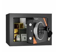 WASJOYE Mini Cassaforte - Cassaforte a mobile con tastiera digitale, serratura di sicurezza, piccola cassaforte per casa, ufficio, hotel, denaro, documenti, gioielli, passaporti, 6.6L