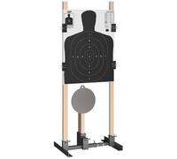 Wasoyun 2-in-1 - Base di supporto per bersaglio da tiro regolabile in larghezza da 20,3 cm a 61 cm, per obiettivi USPSA/IPSC e IDPA in cartone e carta, confezione da 1