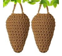 Wasp Nest Decoration, Cotton Hangable Nest, Suspending Hornet House with Authentic Hook, Garden Yard Backyard Ornament, Courtyard Park Outdoor Hanging Tool for Beach, House Tree Eaves