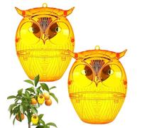 Wasp Trap, Solar Wasp Traps Hangable, 5,51 x 4,49 pollici Adroable Compact 2 x Bee Catcher with LED Light, Reusable for Farm, Garden, Patio, Courtyard, Outdoor Use