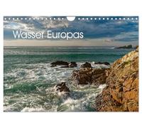 Wasser Europas (Wandkalender 2026 DIN A4 quer), CALVENDO Monatskalender: Formen und Farben von Gewässern in Europa