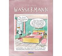 Wassermann 2026: Sternzeichenkalender-Cartoonkalender als Wandkalender im Format 19 x 24 cm.