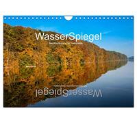 WasserSpiegel Mecklenburgische Seenplatte (Wandkalender 2026 DIN A4 quer), CALVENDO Monatskalender: wenn die Trennung zwischen Landschaft und Wasserspiegelung verschwindet