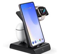 Wasserstein Caricabatterie Google Pixel 3 in 1 per Fitbit, Google Pixel, Pixel Buds e dispositivi USB-C - Made for Fitbit & Made for Google Certified - Ricarica dispositivi Fitbit e USB-C
