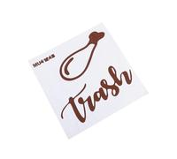 Waste Sorting Stickers for Daily Use 6.3X6.3X0.2in Multi Color Trash Can Accessories 2Pcs