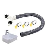 Waste Splitter - Y Splitter Pipes | Anti Backflow Drain Hose Tee Fitting, Leak Proof Appliance Drain Tight Fit Converter For Air Conditioner Tight Space Bathroom Homeowners Technicians