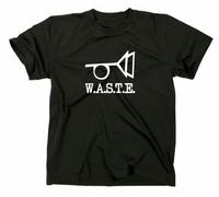 WASTE W.A.S.T.E. Logo T-Shirt Thomas Pynchon Posthorn Autore Scrittore