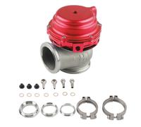 Wastegate Esterna 38mm - Wastegate MVS Raffreddata ad Acqua | Valvola Tubo Scarico Flangia V-Band | Lega Alluminio, Controllo Boost, Scarico Pressione, Adattamento Universale Auto Camion