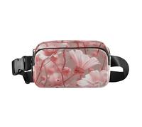 Wasteland - Marsupio punk Zinnia Blush Peach alla moda per donne, uomini, adolescenti, piccolo marsupio da corsa, con cinghia regolabile, per viaggi, vacanze, corsa