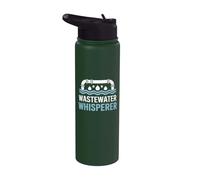 Wastewater Whisperer - Water Treatment Plant Operator Stainless Steel Insulated Water Bottle