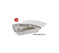 WAT - Vassoi rettangolari con coperchio in cartone, 2 pz.