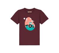 watabout.kids Maglietta 'Traktor' turchese / bordeaux / rosso pastello / nero Bambini watabout.kids 128