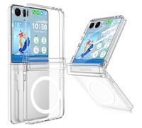 WATACHE for Galaxy Z Flip 7 Case Magnetic with Hinge Protection Clear Flip 7 Case Slim Protective Cover for Smasung Galaxy Z Flip 7 (Crystal)