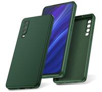 Watana Cover per HUAWEI P30 Custodia in Silicone, Custodia Antiurto Case Sottile in Silicone TPU con Strato Interno in Fibra per p30, Verde