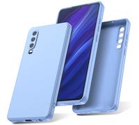 Watana Cover per HUAWEI P30 Custodia in Silicone, Custodia Antiurto Case Sottile in Silicone TPU con Strato Interno in Fibra per p30, Azzurro Chiaro