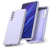 Watana Cover per HUAWEI P30 Custodia in Silicone, Custodia Antiurto Case Sottile in Silicone TPU con Strato Interno in Fibra per p30, Viola