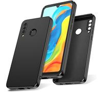 Watana Cover per HUAWEI P30 Lite Custodia in Silicone, Custodia Antiurto Case Sottile in Silicone TPU con Strato Interno in Fibra per p30lite, Nero