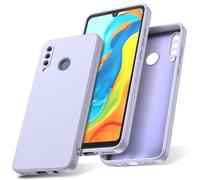 Watana Cover per HUAWEI P30 Lite Custodia in Silicone, Custodia Antiurto Case Sottile in Silicone TPU con Strato Interno in Fibra per p30lite, Viola