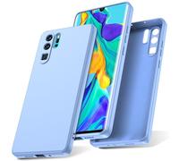 Watana Cover per Huawei P30 Pro Custodia in Silicone, Custodia Antiurto Case Sottile in Silicone TPU con Strato Interno in Fibra per Huawei P30 Pro, Azzurro Chiaro