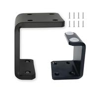 WATAOW Gambe per Mobili in Ferro a Forma di C 2 Pz｜Piedini di Supporto 6cm/8cm/10cm/12cm per Divano｜Rialzi per Mobili per Toilette/Porta TV｜Con Piedi Antiscivolo(Nero,12cm/4.7in)