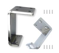 WATAOW Gambe per Mobili in Ferro a Forma di C 2 Pz｜Piedini di Supporto 6cm/8cm/10cm/12cm per Divano｜Rialzi per Mobili per Toilette/Porta TV｜Con Piedi Antiscivolo(Argento,10cm/3.9in)