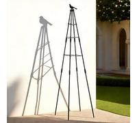 WATAOW Traliccio per Obelisco di Cetriolo Nero per Piante Rampicanti da Esterno, Supporto per Piante da Giardino con Altezze Regolabili per Viti in Vaso E Verdure(160cm/63.0″)