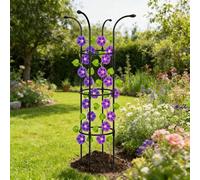 WATAOW Traliccio Regolabile per Piante Rampicanti, Pergolato da Giardino, Cortile, Prato, Gabbia per Pomodori da 130cm per Verdure E Fiori, Assemblabile Liberamente