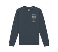 Watapparel Felpa ' Adventure is everywhere ' antracite / colori misti Uomo Watapparel XXL antracite / colori misti